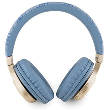 Заредете изображение във визуализатора на галерията – Original Bluetooth Headphones GUESS 4G Script GUBH604GEMB blue

