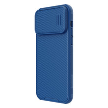 Заредете изображение във визуализатора на галерията – Nillkin CamShield S Case case for iPhone 14 Pro Max armored cover camera cover blue
