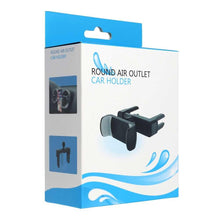 Заредете изображение във визуализатора на галерията – Car holder universal to air vent round (for example mercedes cars) black - TopMag
