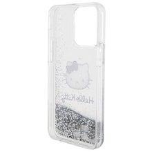 Заредете изображение във визуализатора на галерията – Original Case HELLO KITTY hardcase Liquid Glitter Charms
 Kitty Head HKHCP15XLIKHET for Iphone 15 Pro Max silver
