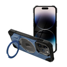 Заредете изображение във визуализатора на галерията – Armor Mag Cover case compatible with MagSafe for IPHONE 15 PRO blue
