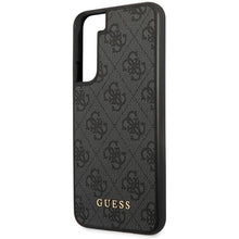 Заредете изображение във визуализатора на галерията – Guess GUHCS23SG4GFGR S23 S911 grey/grey hardcase 4G Metal Gold Logo
