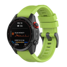 Заредете изображение във визуализатора на галерията – Wristband for smartwatch Garmin FENIX 3 / 3HR / 5X / 6X / 6X PRO / 7X / 7X PRO green (1)
