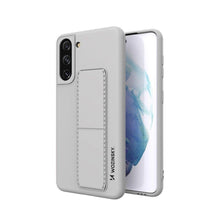 Заредете изображение във визуализатора на галерията – Wozinsky Kickstand Case Silicone Stand Cover for Samsung Galaxy S21 + 5G gray
