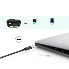 Заредете изображение във визуализатора на галерията – Ugreen printer cable USB-C - USB-B 480Mb/s 2m black (US241)
