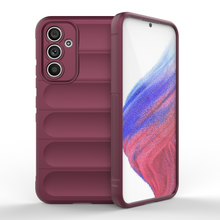 Заредете изображение във визуализатора на галерията – Magic Shield Case for Samsung Galaxy A54 5G flexible armored cover burgundy

