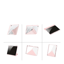 Заредете изображение във визуализатора на галерията – Dux Ducis Magi case for iPad 10.9'' 2022 (10 gen.) cover with stylus holder smart cover stand pink

