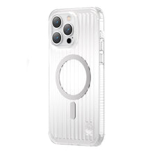 Заредете изображение във визуализатора на галерията – Kingxbar PQY Go Out Series magnetic case for iPhone 14 Pro Max MagSafe silver

