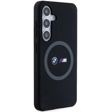 Заредете изображение във визуализатора на галерията – BMW M Silicone Printed Ring MagSafe case for Samsung Galaxy S24 - black
