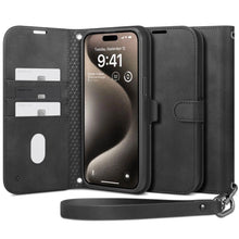 Заредете изображение във визуализатора на галерията – Spigen Wallet S Pro case for iPhone 15 Pro Max - black
