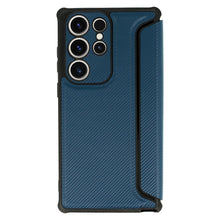 Заредете изображение във визуализатора на галерията – Razor Carbon Book Case for Samsung Galaxy S23 Ultra navy
