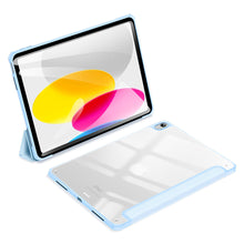 Заредете изображение във визуализатора на галерията – Dux Ducis Copa case for iPad 10.9'' 2022 (10 gen.) smart cover stand blue
