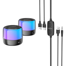 Заредете изображение във визуализатора на галерията – Borofone Portable Bluetooth Speaker BP12 Colorful Stereo 2 in 1 (2 pieces)
