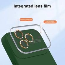 Заредете изображение във визуализатора на галерията – Soft Silicone Lens Case for Iphone 14 green
