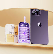 Заредете изображение във визуализатора на галерията – Joyroom power bank 10000mAh Colorful Series 22.5W with 2 built-in USB-C and Lightning cables purple (JR-L012)

