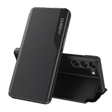 Заредете изображение във визуализатора на галерията – Eco Leather View Case for Samsung A05s with flap - black

