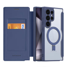 Заредете изображение във визуализатора на галерията – Dux Ducis Skin X Pro case with magnetic ring / stand for Samsung S24 Ultra - blue
