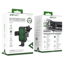 Заредете изображение във визуализатора на галерията – Acefast D17 car holder with inductive charger - black
