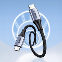 Заредете изображение във визуализатора на галерията – Ugreen US535 USB-C / USB-C PD cable 240W 5A 1m - gray
