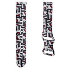 Заредете изображение във визуализатора на галерията – Hello Kitty Silicone Heads &amp; Stripes universal 20mm - black
