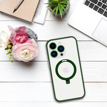 Заредете изображение във визуализатора на галерията – Tel Protect Magical Magsafe Stand Case for Iphone 14 green
