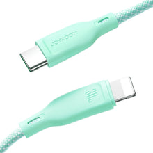Заредете изображение във визуализатора на галерията – Joyroom Multi-Color Series SA34-AC6 USB-A / USB-C Cable 100W Fast Transfer 1m - White
