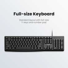 Заредете изображение във визуализатора на галерията – Ugreen MK003 wired keyboard and mouse set - black
