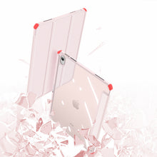 Заредете изображение във визуализатора на галерията – Dux Ducis Toby case for iPad 10.9'' 2022 (10 gen.) cover with stylus holder Apple Pencil smart cover stand pink
