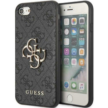 Заредете изображение във визуализатора на галерията – Guess GUHCI84GMGGR iPhone 7/8/SE 2020/ 2022 grey/grey hardcase 4G Big Metal Logo

