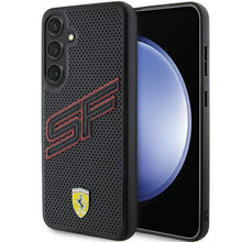 Заредете изображение във визуализатора на галерията – Original FERRARI hardcase Big SF Perforated FEHCS24SPINK for Samsung Galaxy  S24 Black
