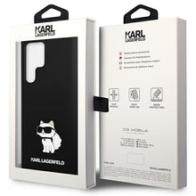 Заредете изображение във визуализатора на галерията – Karl Lagerfeld KLHCS23LSNCHBCK S23 Ultra S918 hardcase black/black Silicone Choupette
