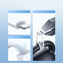 Заредете изображение във визуализатора на галерията – Joyroom S-IW007 3-in-1 cable USB-A magnetic charger - Lightning 1.2m - white
