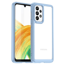 Заредете изображение във визуализатора на галерията – Outer Space Case for Samsung Galaxy A33 5G cover with a flexible frame blue
