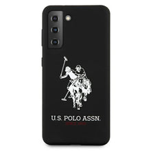 Заредете изображение във визуализатора на галерията – Original faceplate case US POLO USHCS21SSLHRBK for SAMSUNG S21 (Silicone Logo / black)

