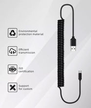 Заредете изображение във визуализатора на галерията – Cable coiled  - USB to Micro USB - 2A 1 metre black
