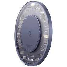 Заредете изображение във визуализатора на галерията – BASEUS wireless charger Simple 2 15W with cable Type C - Type C 1m nebula purple CCJJ050005
