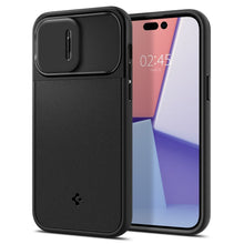 Заредете изображение във визуализатора на галерията – Spigen optik armor mag гръб за  iphone 14 pro max black
