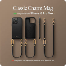 Заредете изображение във визуализатора на галерията – SPIGEN Cyrill Classic Charm MAG case compatbile with MagSafe for IPHONE 15 PRO MAX black
