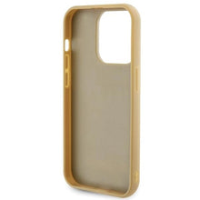 Заредете изображение във визуализатора на галерията – Guess Disco Metal Script case for iPhone 15 Pro - gold

