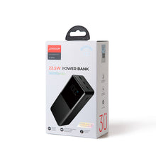 Заредете изображение във визуализатора на галерията – Joyroom power bank 22.5W 30000mAh PD QC3.0 AFC black (JR-QP193)
