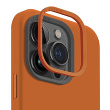 Заредете изображение във визуализатора на галерията – Uniq Lino Hue iPhone 15 Pro 6.1" case Magclick Charging orange/sunset orange
