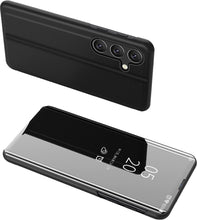 Заредете изображение във визуализатора на галерията – Hard Flip Case for Samsung Galaxy A25 Clear View Case - Black
