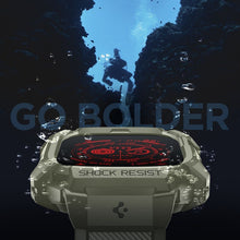 Заредете изображение във визуализатора на галерията – Futerał SPIGEN Rugged Armor ”PRO” do Apple Watch ULTRA (49 MM) vintage khaki
