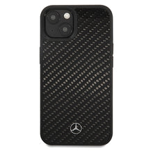 Заредете изображение във визуализатора на галерията – Original Case MERCEDES hardcase Carbon Fiber Dynamic MEHCP15SRCABK for Iphone 15 Black
