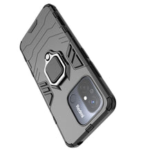 Заредете изображение във визуализатора на галерията – Ring Armor Case for Xiaomi Redmi 11A / Poco C55 / Redmi 12C Armor Cover Magnetic Holder Ring Black
