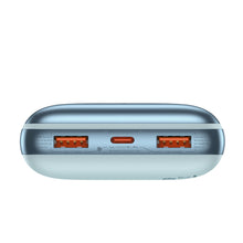 Заредете изображение във визуализатора на галерията – Baseus Baseus Pro 20000mAh 22.5W Blue Powerbank with USB Type A - USB Type C 3A 0.3m cable (PPBD040303)
