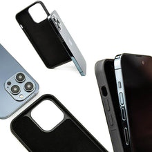 Заредете изображение във визуализатора на галерията – Wood and resin case for iPhone 15 Plus MagSafe Bewood Unique Orange - orange and black
