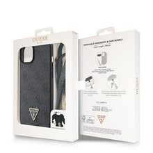 Заредете изображение във визуализатора на галерията – Original Case GUESS hardcase Crossbody 4G Metal Logo GUHCP15SP4TDSCPK for Iphone 15 black
