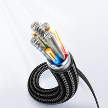 Заредете изображение във визуализатора на галерията – Joyroom USB C - USB C 100W cable for fast charging and data transfer 1.2 m black (S-CC100A4)
