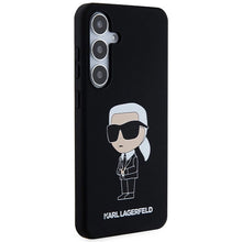 Заредете изображение във визуализатора на галерията – Karl Lagerfeld Silicone Ikonik case for Samsung Galaxy S24 - black
